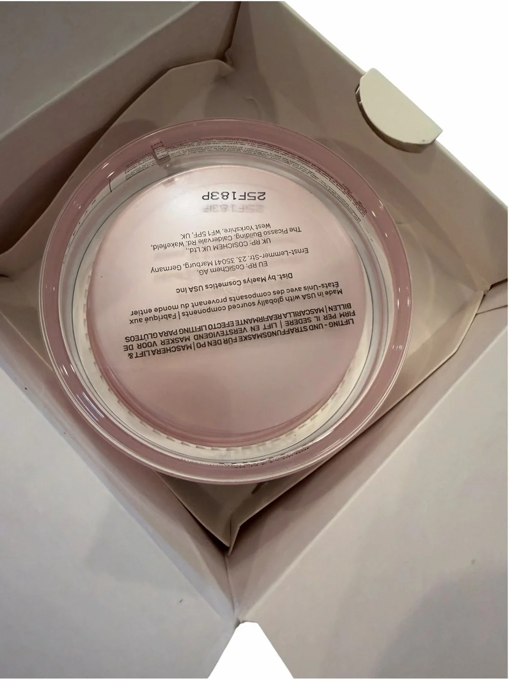 Maelys B-TIGHT Lift & Firm Booty Mask Sealed Firms Tones Reduce Cellulite Look